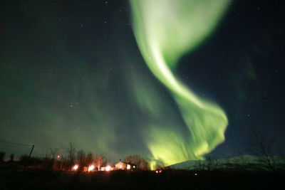 Low angle view of sky at night