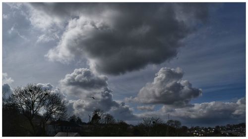 Low angle view of cloudy sky