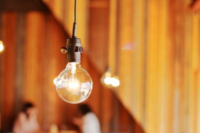 Close-up of light bulb