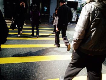 Man standing on road