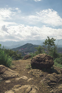 Scenic view of landscape against sky