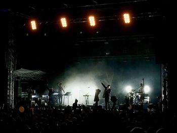 Group of people in music concert