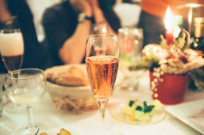 Close-up of food on table