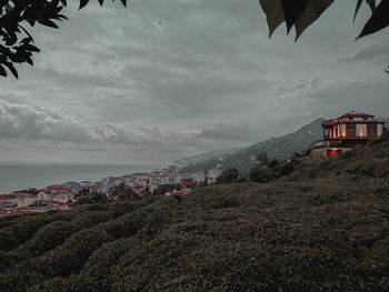 Panoramic view of sea against sky