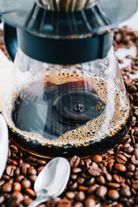 Close-up of coffee beans