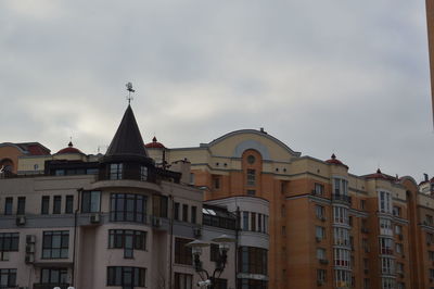 Low angle view of buildings in city