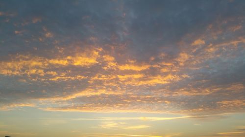 Low angle view of dramatic sky