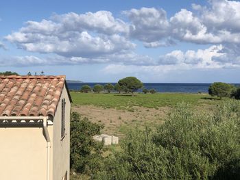 Scenic view of sea against sky