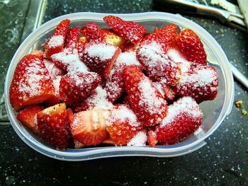 Close-up of strawberries