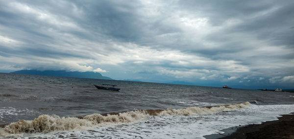 Scenic view of sea against sky