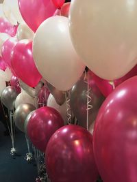 Close-up of multi colored balloons