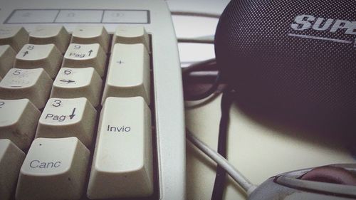 Close-up of computer keyboard