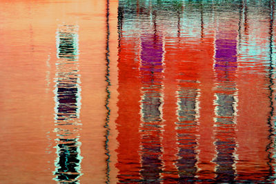 Full frame shot of multi colored swimming pool