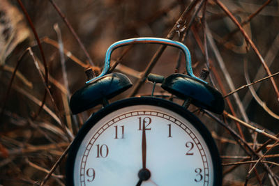 Close-up of clock