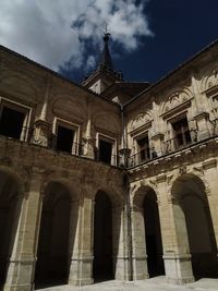 Low angle view of historical building against sky