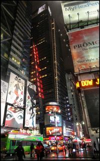 City street at night