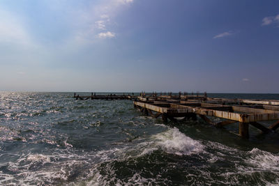 Scenic view of sea against sky