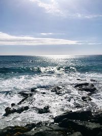 Scenic view of sea against sky