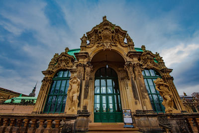 Low angle view of historical building against sky