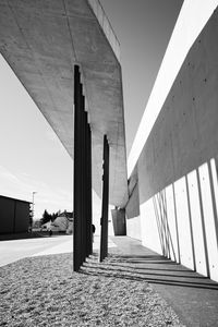 Bridge against sky in city