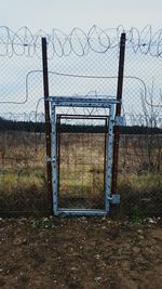 Close-up of built structure against sky