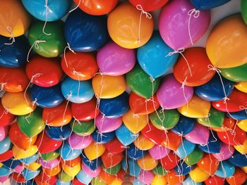 Full frame shot of colorful balloons