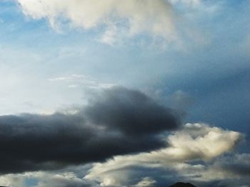 Low angle view of clouds in sky