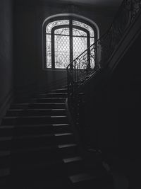 Low angle view of staircase in building