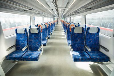 Interior of train