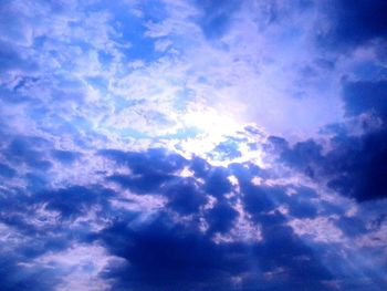 Low angle view of clouds in sky