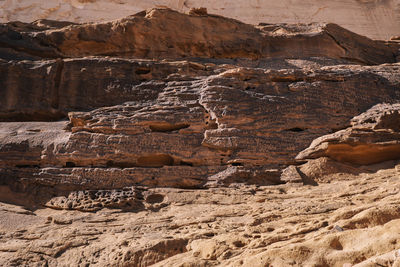 Rock formations in cave