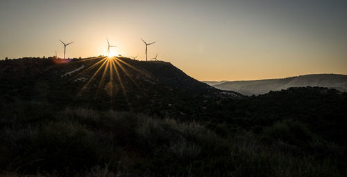 Sunrise over mountains