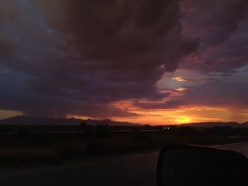 Road passing through landscape