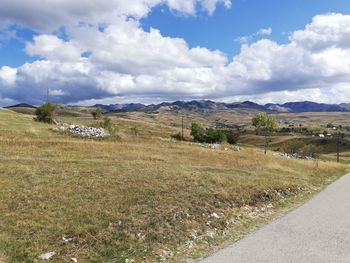 Scenic view of landscape against sky