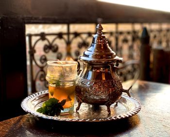 Close-up of drink on table