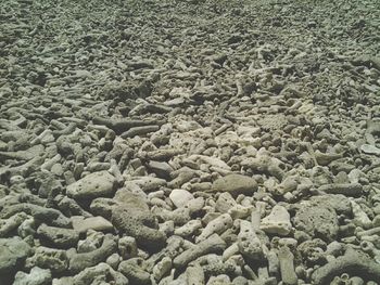 Close-up of stones on stones