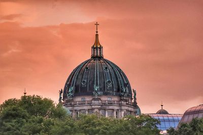 Cathedral against sky during sunset