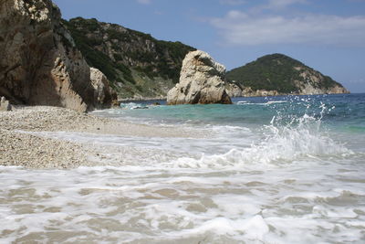 Italy, elba island. scenic view of sea against sky