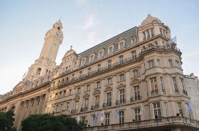 Low angle view of historical building against sky