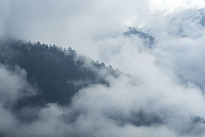 Low angle view of clouds in sky