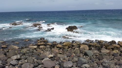 Scenic view of sea against sky