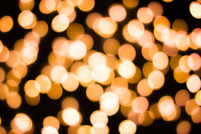 Defocused image of illuminated christmas lights