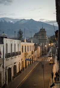 Street amidst buildings in city
