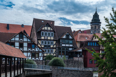 Streetview from old city hann. münden, deutschland