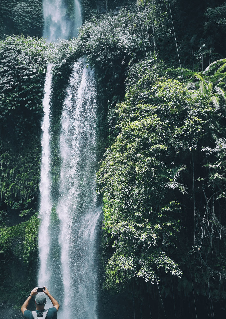 AERIAL VIEW OF WATERFALL