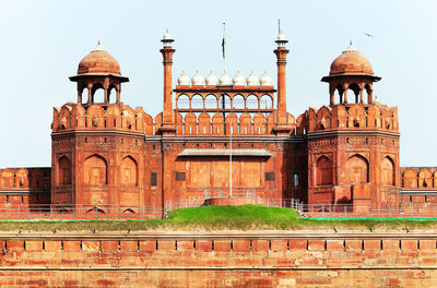 The red fort against clear sky