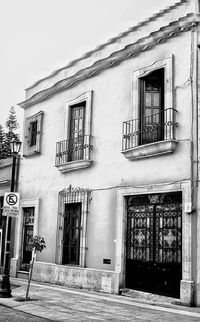 Facade of residential building