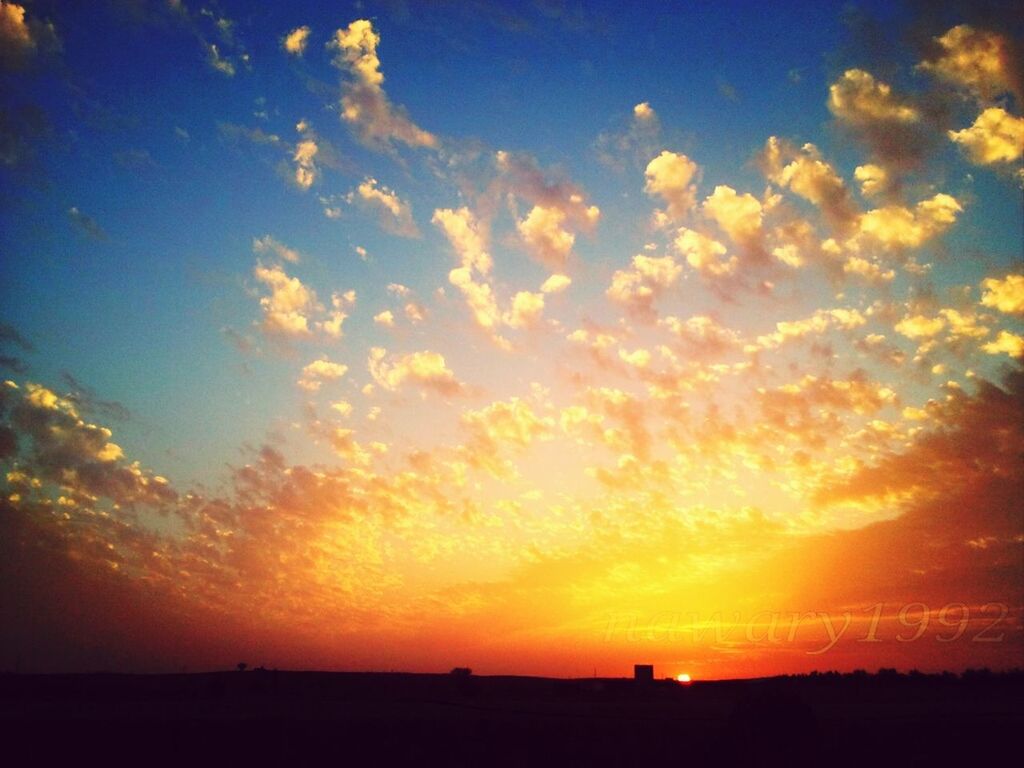 sunset, silhouette, sky, scenics, tranquil scene, beauty in nature, tranquility, sun, orange color, landscape, nature, idyllic, cloud - sky, sunlight, field, cloud, outdoors, horizon over land, sunbeam, no people