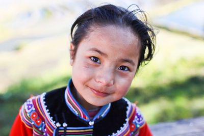 Portrait of smiling girl