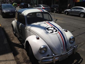 Car parked on road